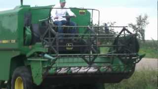 Żniwa 2011 Koszenie Jęczmienia Harvest Barley  John Deere 1032 HD [upl. by Roos201]