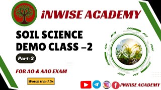 SOIL SCIENCE CLASS 2 PART 3 DEMO CLASS  AO AAO  AGRICULTURE [upl. by Nedle]