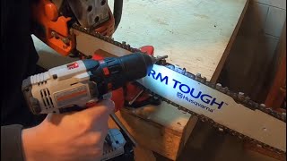 15 3 Cheap Easy Ways To Sharpen A Chainsaw Chain [upl. by Heinrick]