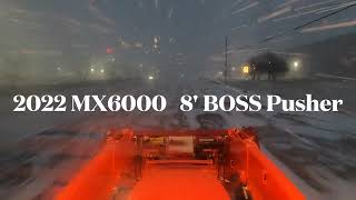 Kubota MX6000 Pushing Snow [upl. by Nallek20]