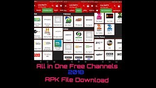 Free All Tv Channels Software  Android Mobile App 2018 [upl. by Cerallua]