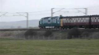 Deltic 55 022 at Cocklawburn  Berwick upon Tweed [upl. by Kennet622]