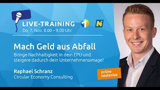 WS1 Live Training quotMach Geld aus Abfallquot [upl. by Asilahs]