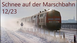 Schnee auf der Marschbahn Dezember 23 [upl. by Falk]