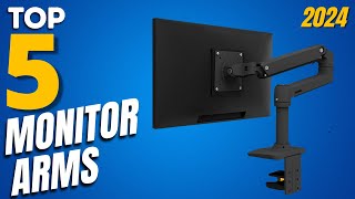 Top 5 Picks For The best Monitor Arm In 2024  Budget Monitor Arms [upl. by Essilrahc]