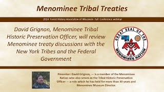 Menominee Tribal Treaties [upl. by Aushoj]