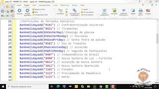 Guia Windev 25  aula 295  Usando a função BankHolyday da linguagem W [upl. by Esele]
