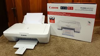 How to setup Canon Pixma MG2522 Printer over Wifi and Install Ink [upl. by Aitam]