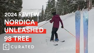 2024 Nordica Unleashed 98 Tree Ski Review  Curated [upl. by Past736]