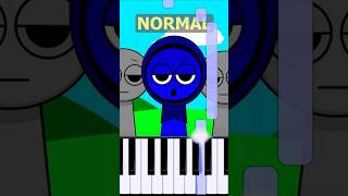 Jevin Theme Incredibox Sprunki  Normal Vs Horror on piano [upl. by Alletniuq]