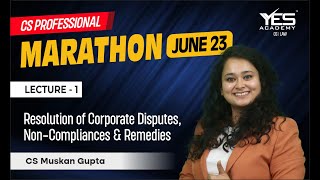 RCD MARATHON for June 23 Part 1  CS Professional RCD Marathon June 23  CS Muskan Gupta [upl. by Alyson]