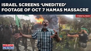 Israel quotScreens Raw Unedited RealTime Footagequot Of Hamas Oct 7 Massacre Scarring Proof Shows This [upl. by Akeenat610]