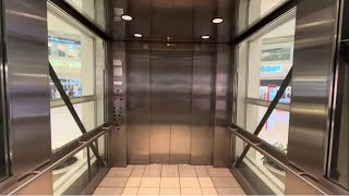 KONE Hydraulic Glass Elevator  CherryVale Mall in Rockford IL  2024 Take [upl. by Adoc214]