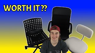 SHOULD YOU BUY IT 3 INEXPENSIVE IKEA Desk Chairs [upl. by Nauht6]