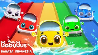 Lima Mobil Kecil Berenang 🌊🫧🚗 Lagu Berenang  Lagu Anakanak  BabyBus Bahasa Indonesia [upl. by Htenek]