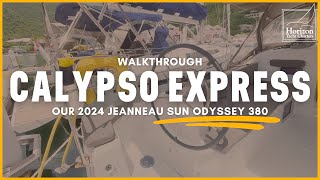 Exclusive Access 🤝 Walkthrough Calypso Express our Jeanneau 380 in the BVI [upl. by Ierdna]