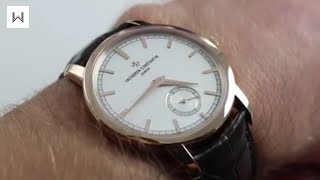 Vacheron Constantin Traditionnelle Small Seconds 82172 Watch Review [upl. by Enitsuga]