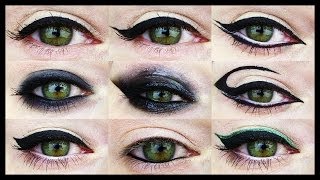 12 EYELINER TUTORIALS ★ For all Eye Shapes [upl. by Nnyliak]