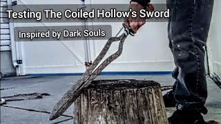 The Coiled Hollows Sword TESTED  Dark Souls Inspired Sword [upl. by Ennairam]