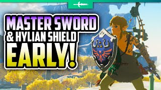 How to Get the Master Sword amp Hylian Shield EARLY In Tears of the Kingdom [upl. by Aihsinyt]