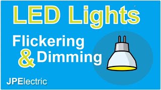 Flickering LED lightbulbs  How to stop it [upl. by Nibroc]