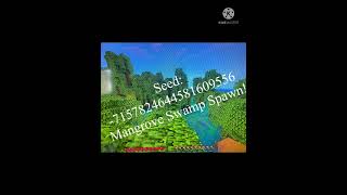 Mangrove Swamp Spawn Seed Minecraft BEDROCK 119 [upl. by Mackler]