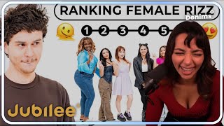 Which Girl Gets the Most Guys Guys Rank Girls by Rizz  Denims Reacts to Jubilee [upl. by Enitsirt177]