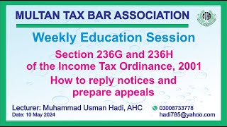 Mastering Sections 236G amp 236H of the Income Tax Ordinance 2001  Expert Insights by Usman Hadi [upl. by Kale587]