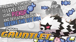 554  Training a Pokemon to Lv 100 AND defeating Peony before the 1st gym  The Lv 100 Gauntlet [upl. by Macmillan249]