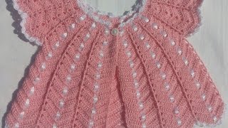 Chambrita tejida a gancho o crochet para bebe [upl. by Ameehsat]