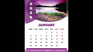 Calendar Design 2024  Calendar Design Ideas calendar [upl. by Averyl48]