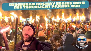 Edinburgh Hogmanay begins with the Torchlight parade 2023 [upl. by Irved]