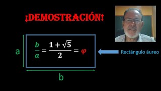 RECTÁNGULO AUREO largoancho1raiz52 ¡¡DEMOSTRACIÓN [upl. by Estell]