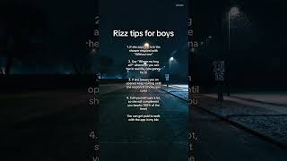 Rizz tips for boys [upl. by Annaehs]