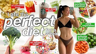 I Ate the PERFECT DIET for a Week  did I lose weight  calories macros recipes  more [upl. by Catrina]