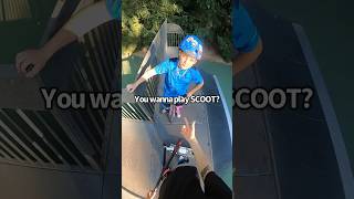 Game of SCOOT challenge👀🏆 short scooter redbull skate shorts insane viral scoot [upl. by Alex194]