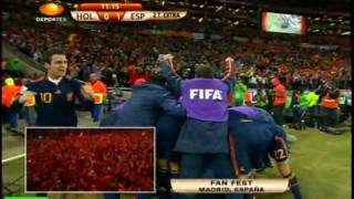 Gol Andres Iniesta España vs Holanda 10 FINAL WORLD SOCCER SUDAFRICA 2010 [upl. by Kristopher]