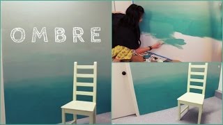 DIY Ombre Wall  How to Paint amp Tips [upl. by Niattirb717]