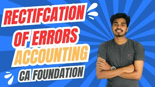 Rectification of errors accounting ca foundation classes malayalam by marzooq and co [upl. by Feliza201]