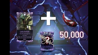 Warframe  My Lecta Riven mod eat 50000 Kuva [upl. by Adnov]