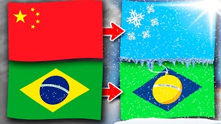 Flags but Its New Year❄️ Part 2  Flag Animation [upl. by Yahsel]