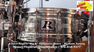 Rogers quotBig Rquot Dynasonic Snare 65x14  The Drum Shop North Shore [upl. by Marsha960]