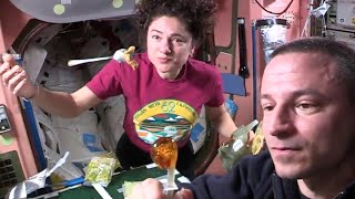 Space makes eating a lot more fun Astronauts explain food prep [upl. by Notaek]