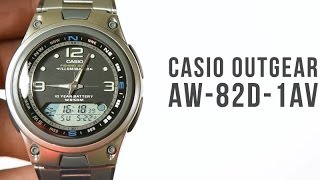 Casio Outgear AW82D1AV Black  Unboxing [upl. by Jannery]