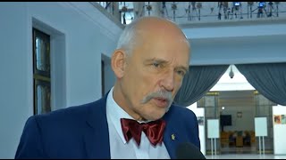 KorwinMikke OSTRO o Wałęsie Można dostać po mordzie od [upl. by Eltsyek]