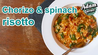 Chorizo amp spinach risotto  Easy swap out risotto recipe  pantrydemic recipe 4 [upl. by Towers]