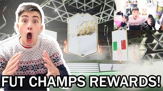 OMG PACKED AN ICON IN MY RANK 2 FUT CHAMPIONS REWARDS NO ICON PACK FIFA 22 [upl. by Atteroc]