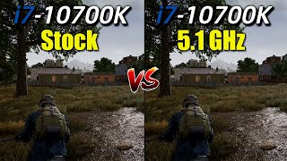 i710700K Stock vs OC 51GHz  Test in 10 Games [upl. by Ike]