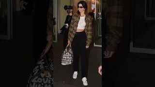 Kendall jenner inspired casual looks kendalljennerkendalcasualoutfitsclassywomentrendingshorts [upl. by Attiuqehs]