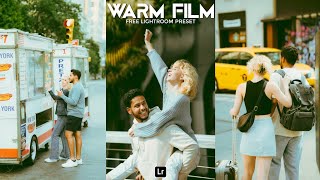 Warm Film Preset  Lightroom Mobile Preset Free DNG  warm preset  film preset  lightroom preset [upl. by Esnahc]